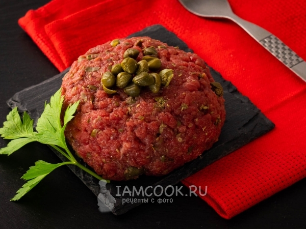 Тартар с каперсами, рецепт с фото