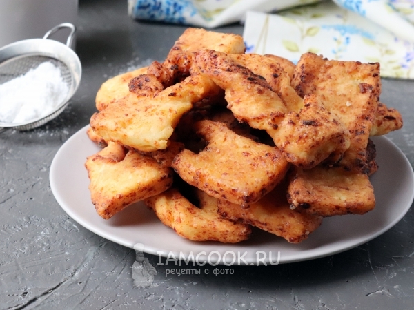 Хворост с творогом, рецепт с фото