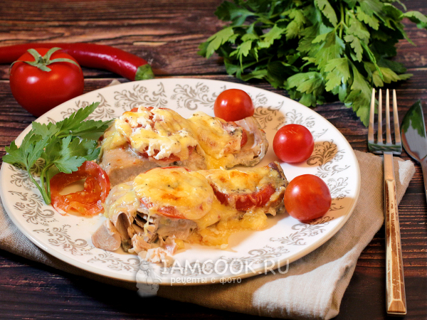 Филе кеты в кисло-сладком соусе под сырной корочкой, рецепт с фото