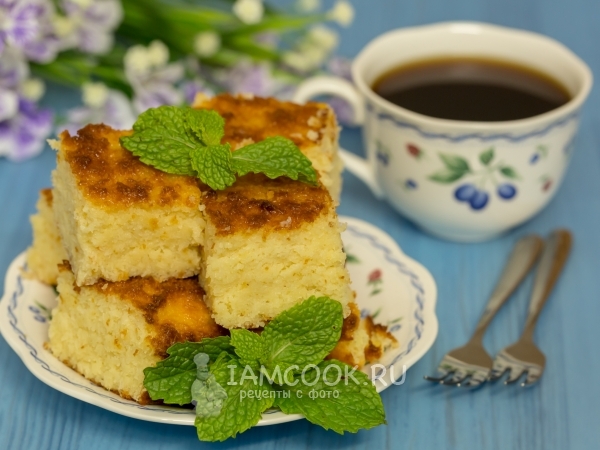 Кокосовый пирог без муки, рецепт с фото