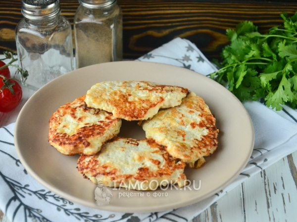 Куриные котлеты с перцем и сыром, рецепт с фото