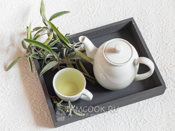 Чай с шалфеем, рецепт с фото