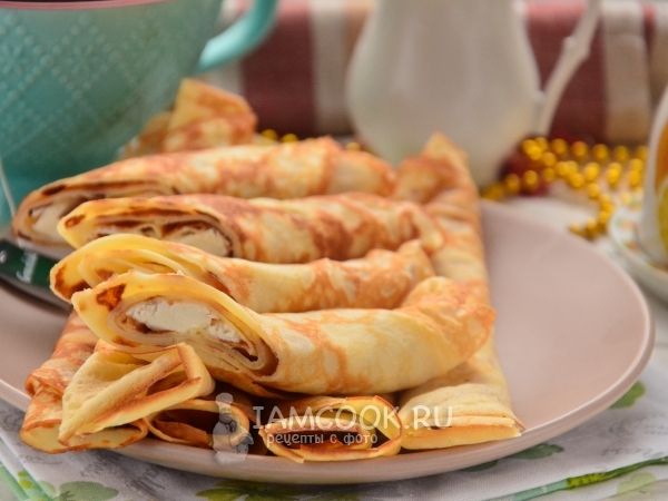 Блины с сыром Фета, рецепт с фото