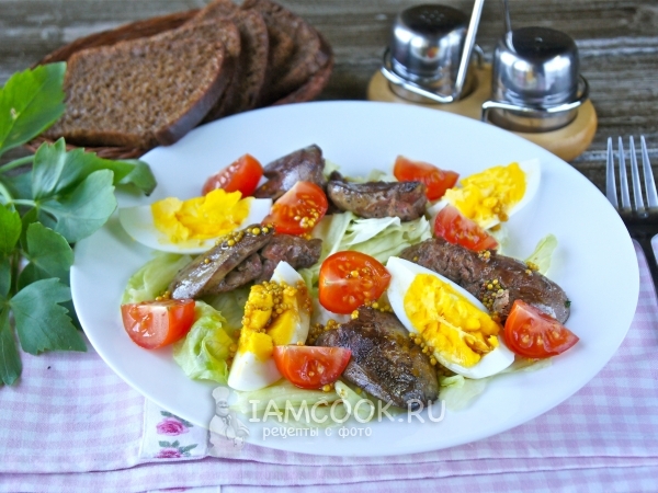 Салат из печени индейки, рецепт с фото