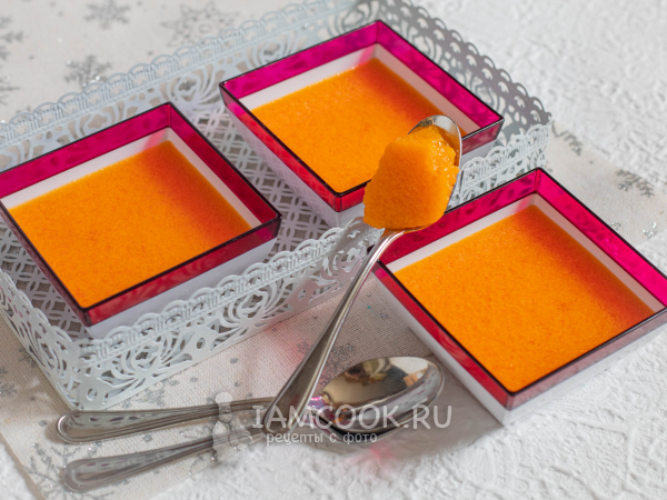 Желе из хурмы, рецепт с фото