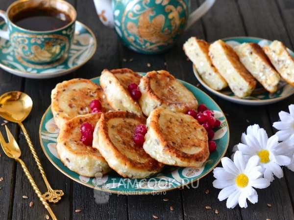 Сырники с семенами льна, рецепт с фото