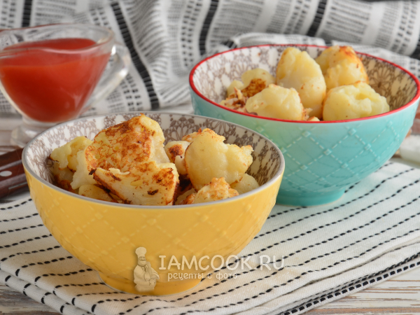 Цветная капуста в кефирном кляре, рецепт с фото