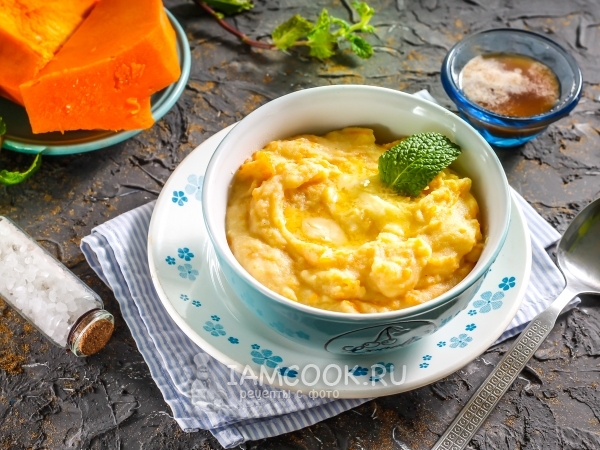 Кукурузная каша с тыквой на молоке, рецепт с фото