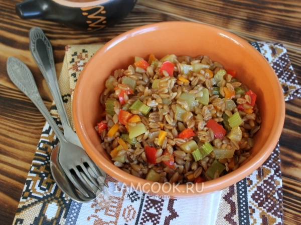 Полба с овощами, рецепт с фото