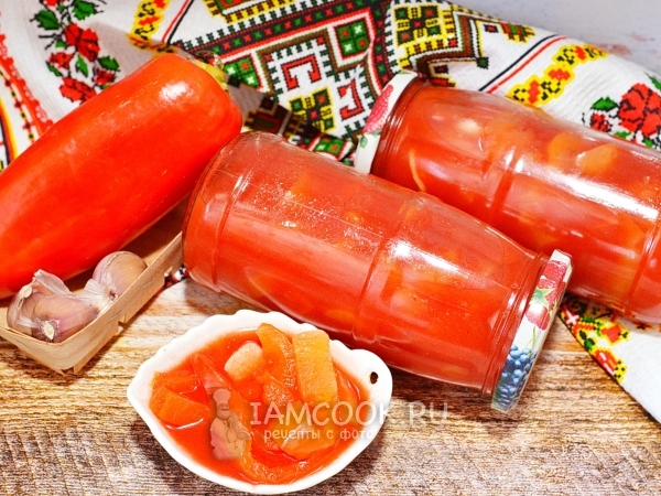 Томатный сок с болгарским перцем, рецепт с фото