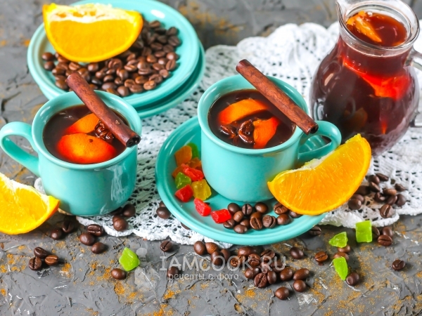 Кофейный глинтвейн, рецепт с фото