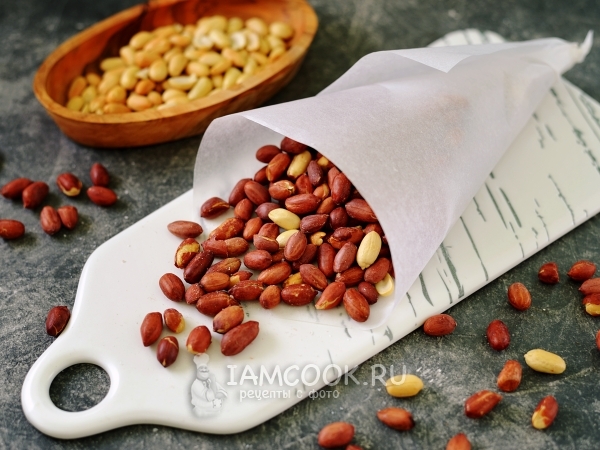 Арахис в духовке, рецепт с фото