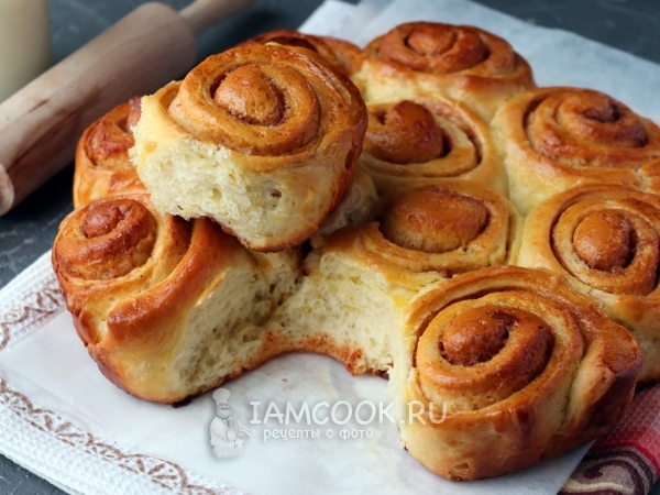 Улитки с корицей, рецепт с фото