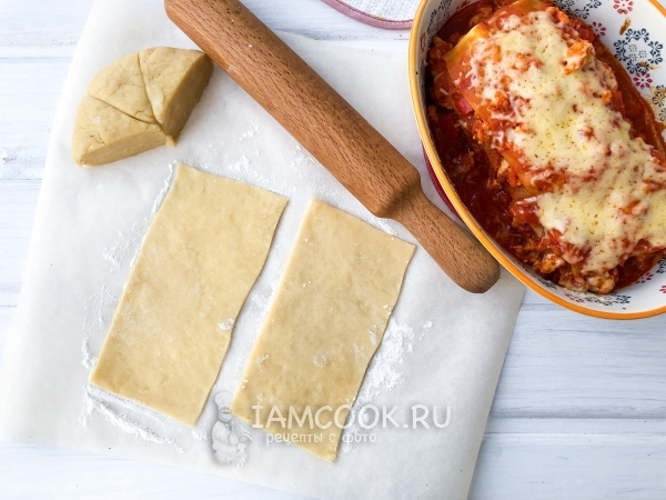 Тесто для лазаньи, рецепт с фото