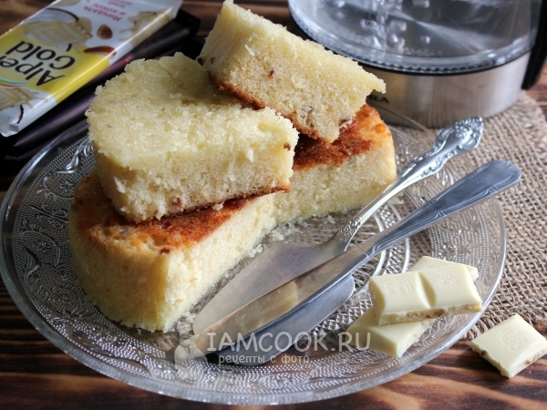 Кекс из белого шоколада в мультиварке, рецепт с фото