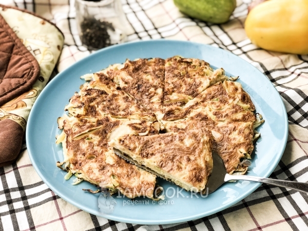 Лепёшка из овощей на сковороде, рецепт с фото