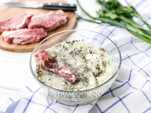 Маринад для шашлыка с таном, рецепт с фото