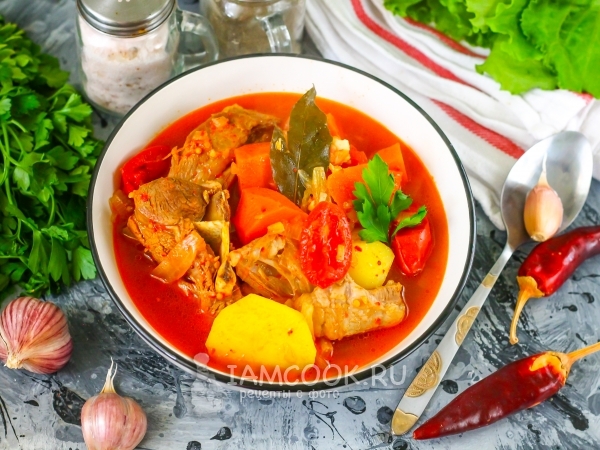 Каурма-шурпа, рецепт с фото