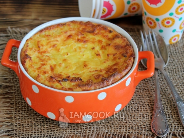 Сырная запеканка с творогом (ПП), рецепт с фото