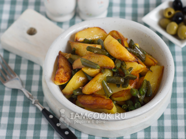 Стручковая фасоль с картошкой, рецепт с фото