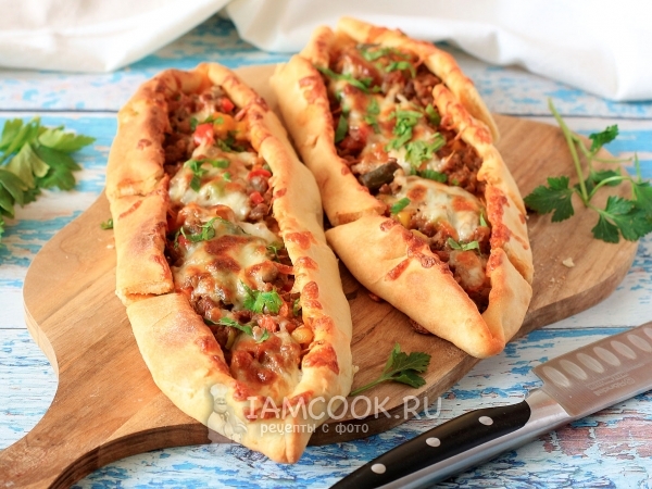 Пиде на кефире, рецепт с фото