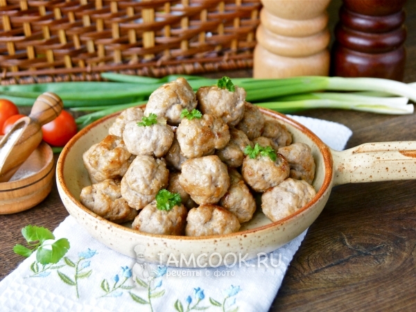 Жареные фрикадельки, рецепт с фото