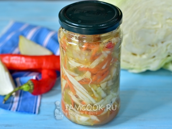 Баклажаны с капустой по-корейски на зиму, рецепт с фото