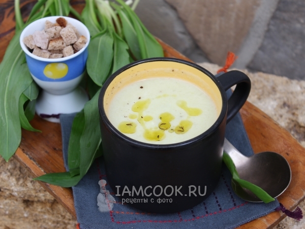 Суп-пюре из лука-порея (по-французски), рецепт с фото