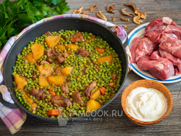 Баранина с картошкой и грибами, рецепт с фото