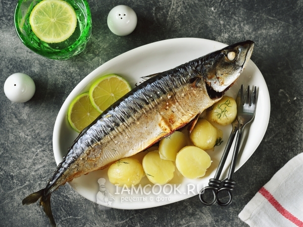 Скумбрия в соусе терияки с лаймом и укропом в духовке, рецепт с фото