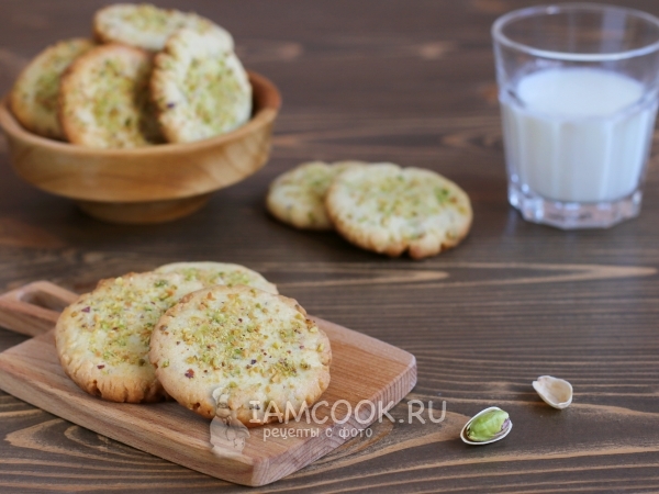 Фисташковое печенье, рецепт с фото