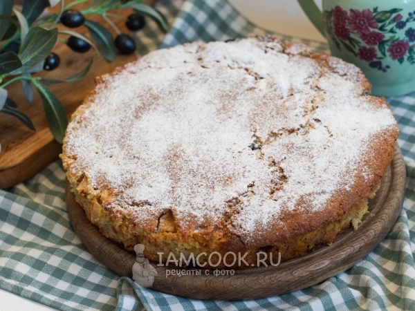 Апельсиновый манник со смородиной (без яиц и молока), рецепт с фото