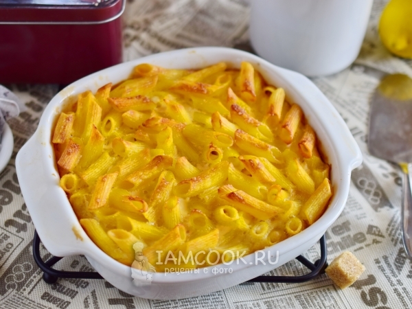 Сладкая запеканка из макарон, рецепт с фото