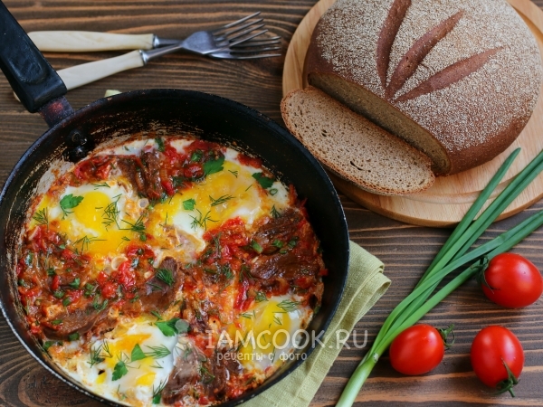 Шакшука с уткой, рецепт с фото