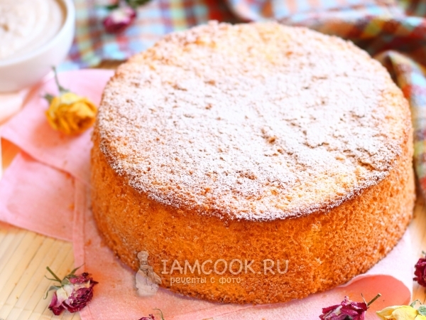 Кукурузный бисквит, рецепт с фото