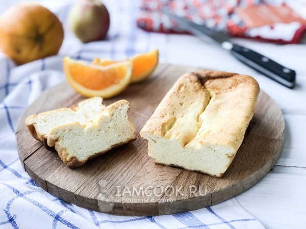 Творожная запеканка с апельсином, рецепт с фото