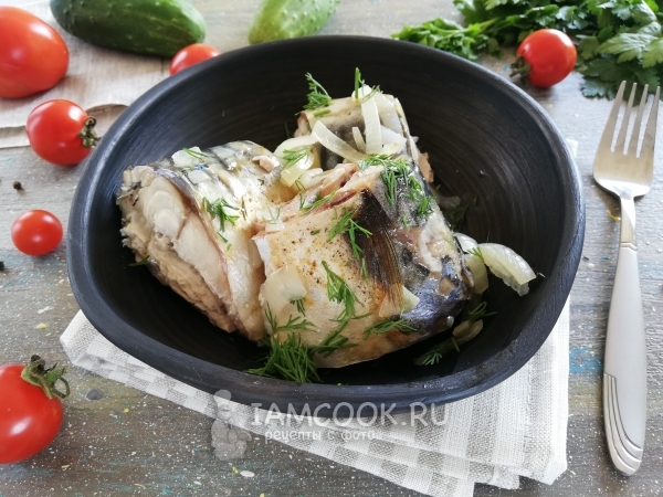 Скумбрия на пару в мультиварке, рецепт с фото