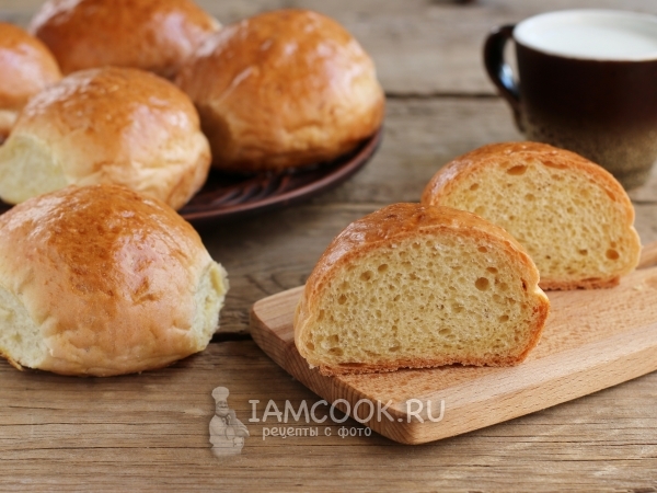 Розовые булочки, рецепт с фото