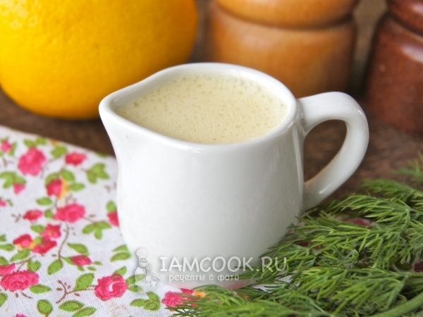 Яичный соус, рецепт с фото