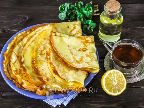 Кукурузные блины на молоке, рецепт с фото