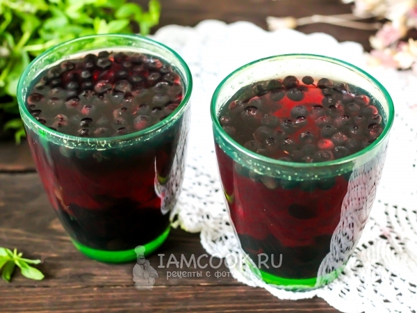 Компот из черники, рецепт с фото