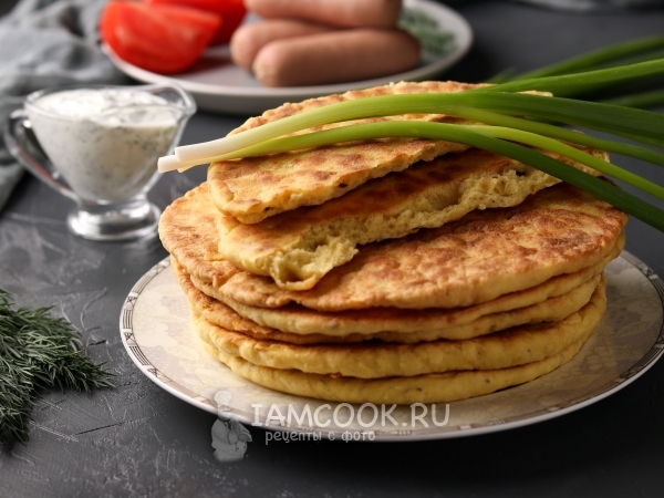 Быстрые творожные лепёшки, рецепт с фото