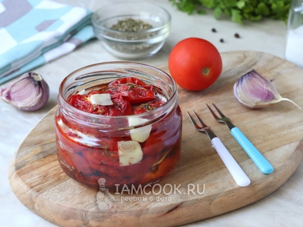 Вяленые помидоры в микроволновке, рецепт с фото