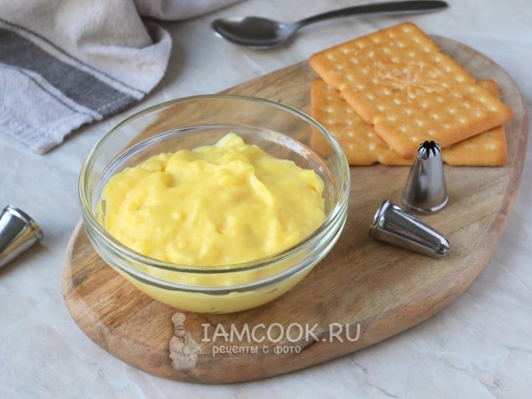 Заварной крем в микроволновке, рецепт с фото