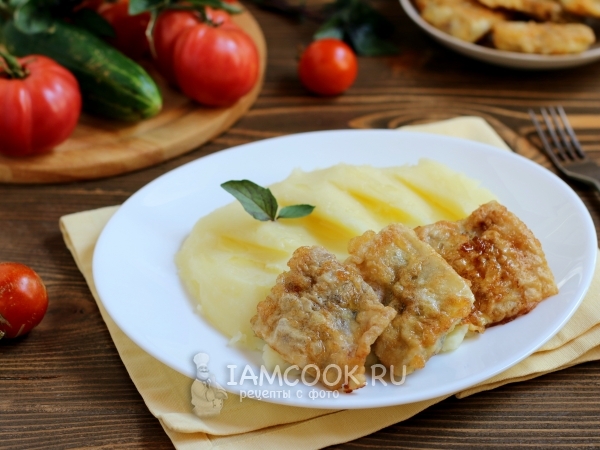 Жареная навага (на сковороде), рецепт с фото