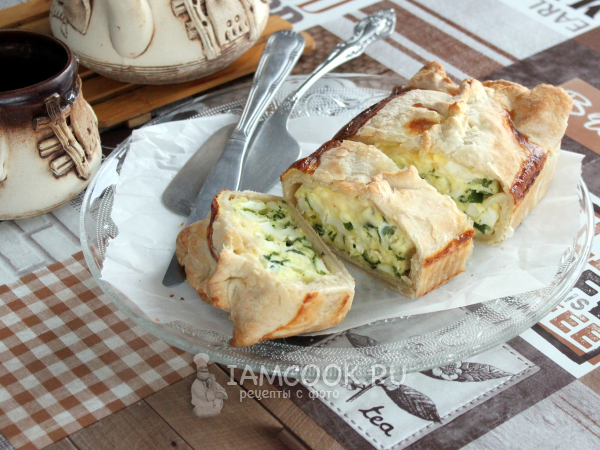 Яичный пирог, рецепт с фото