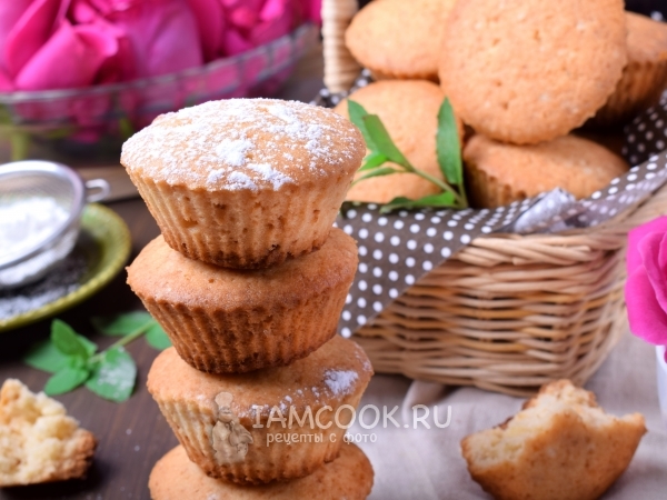 Кексы на ряженке, рецепт с фото