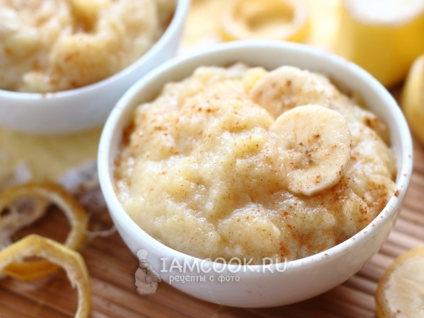 Пюре из яблок и бананов, рецепт с фото