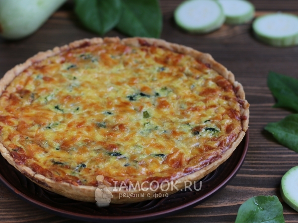 Киш со шпинатом, рецепт с фото