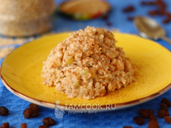 Пшеничная каша с изюмом, рецепт с фото